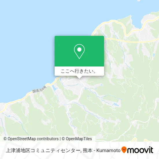 上津浦地区コミュニティセンター地図