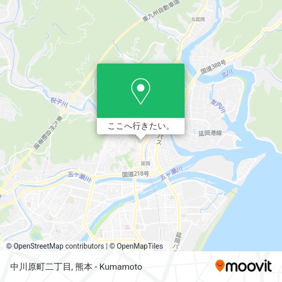 中川原町二丁目地図