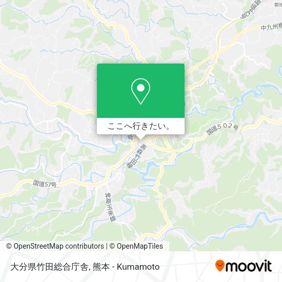 大分県竹田総合庁舎地図
