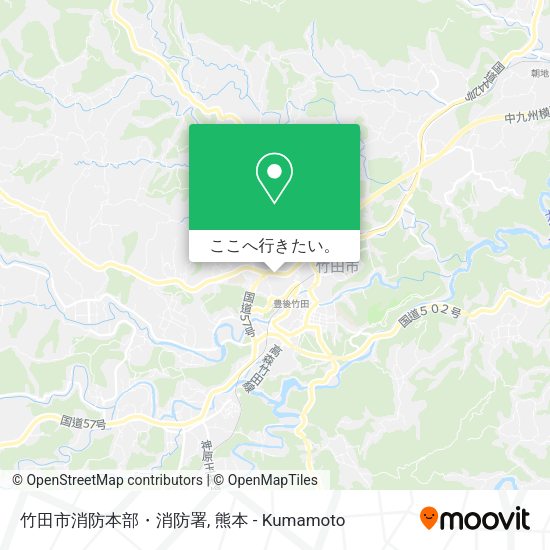 竹田市消防本部・消防署地図