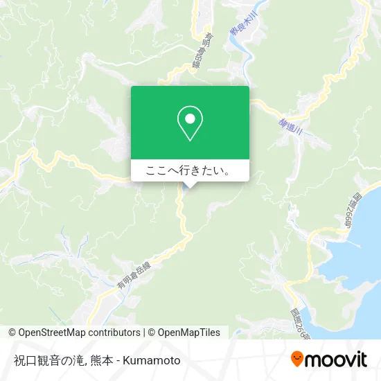 祝口観音の滝地図