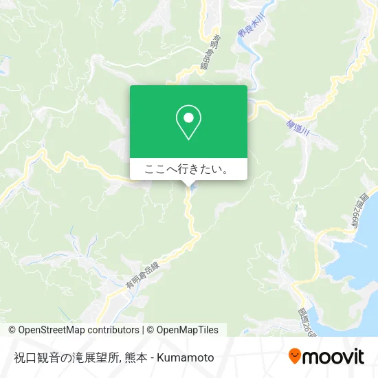 祝口観音の滝展望所地図