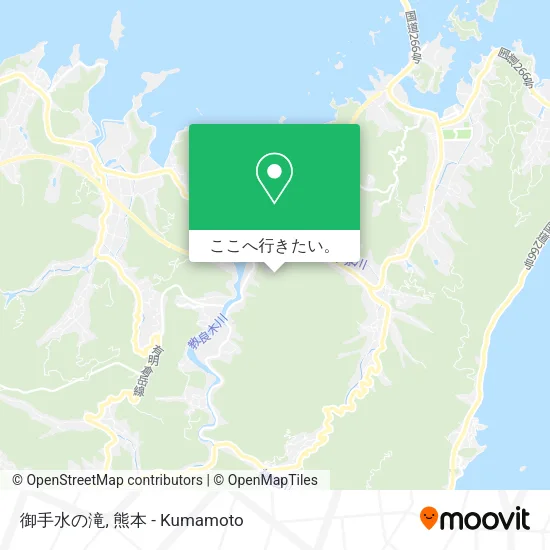 御手水の滝地図