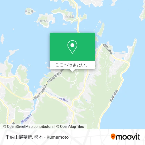 千厳山展望所地図