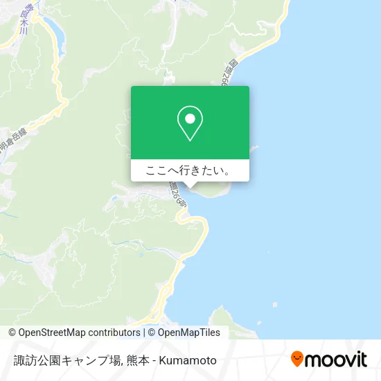 諏訪公園キャンプ場地図
