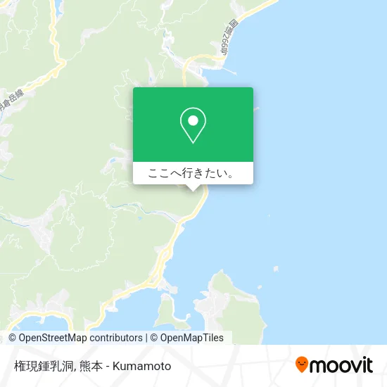 権現鍾乳洞地図