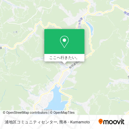 浦地区コミュニティセンター地図