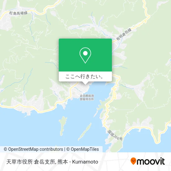 天草市役所 倉岳支所地図