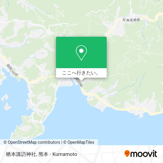 栖本諏訪神社地図