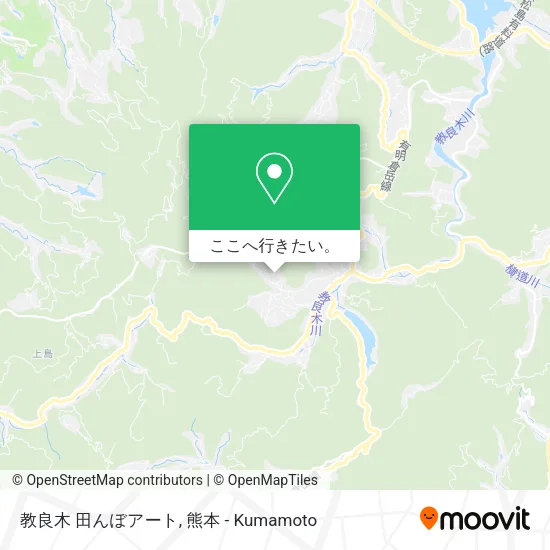 教良木 田んぼアート地図