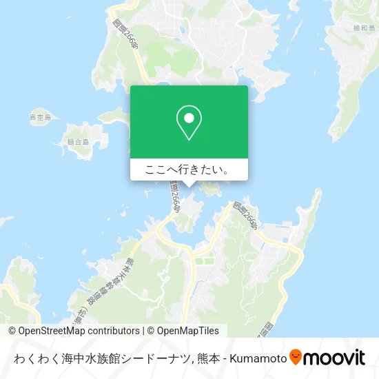 わくわく海中水族館シードーナツ地図