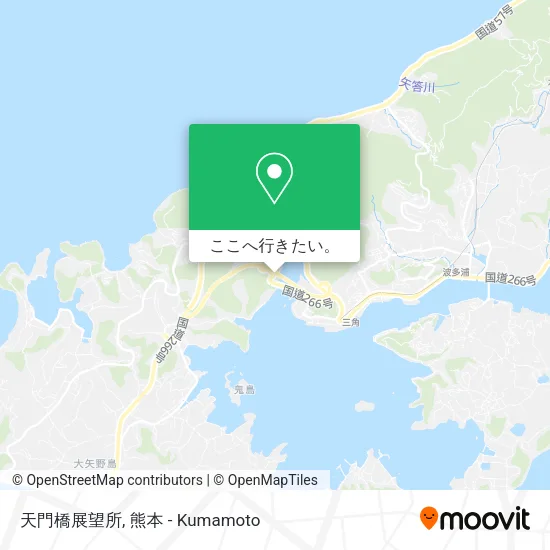 天門橋展望所地図