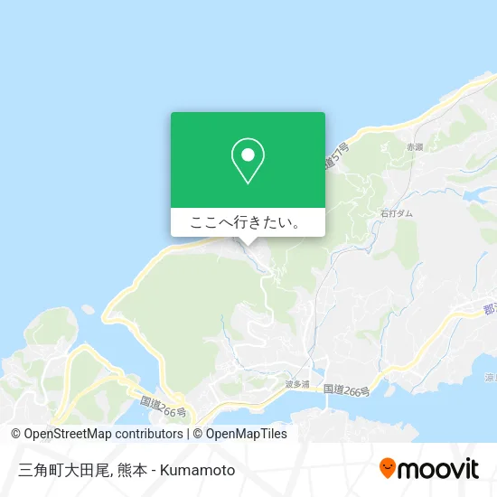 三角町大田尾地図