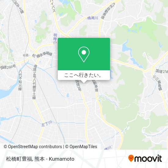 松橋町豊福地図