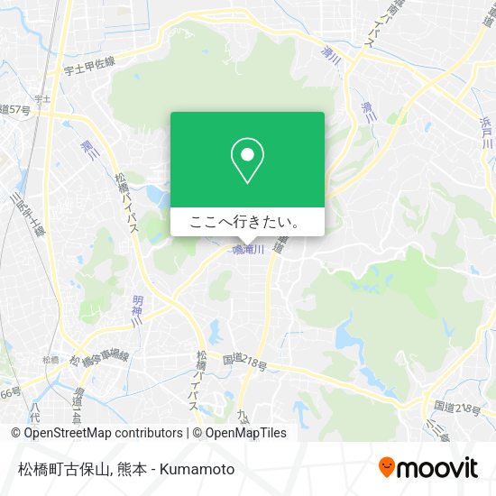 松橋町古保山地図