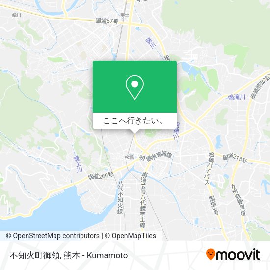 不知火町御領地図