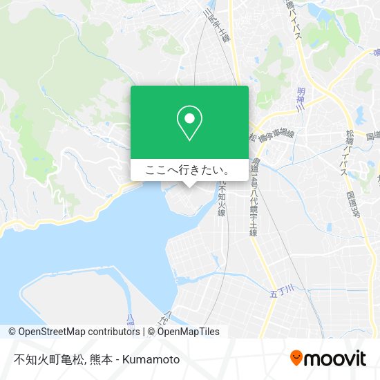 不知火町亀松地図