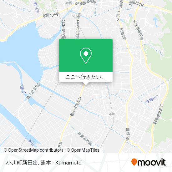 小川町新田出地図