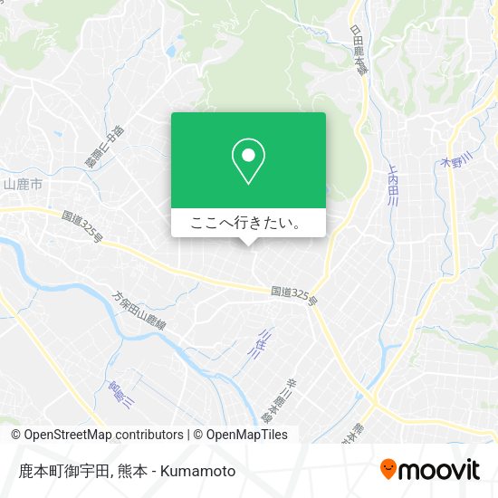 鹿本町御宇田地図