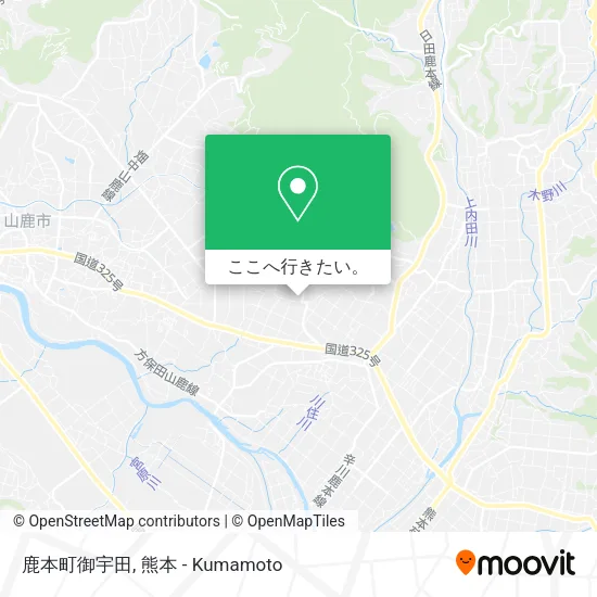 鹿本町御宇田地図