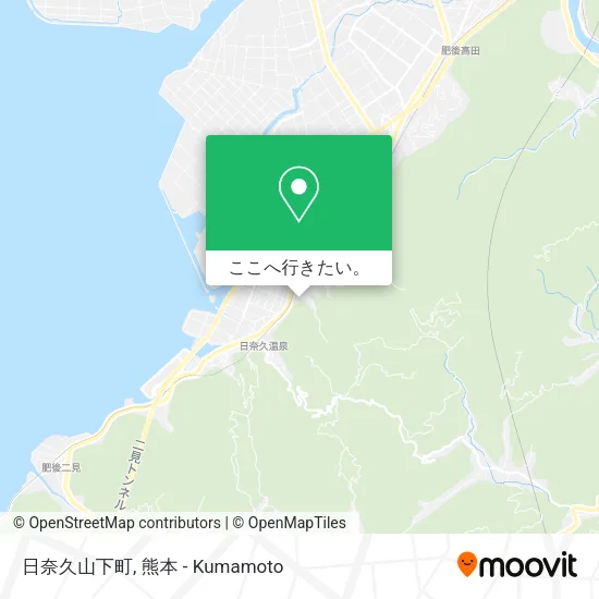 日奈久山下町地図