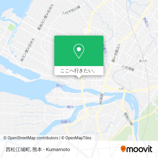 西松江城町地図
