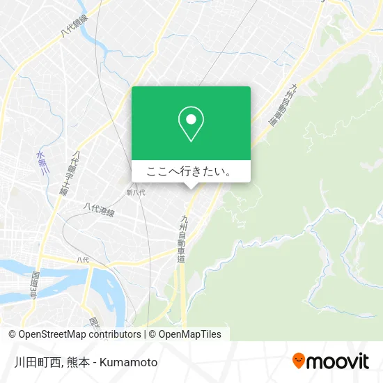 川田町西地図
