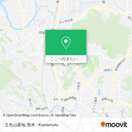 五色山墓地地図