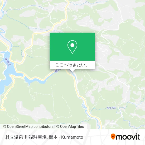 杖立温泉 川端駐車場地図