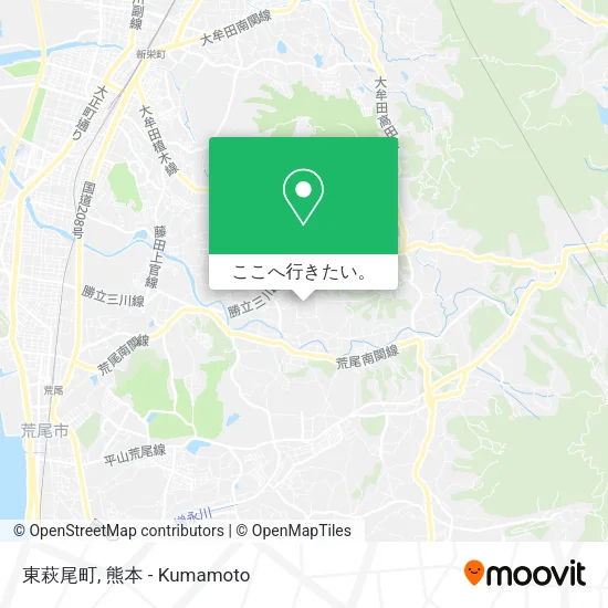 東萩尾町地図