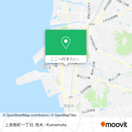 上屋敷町一丁目地図