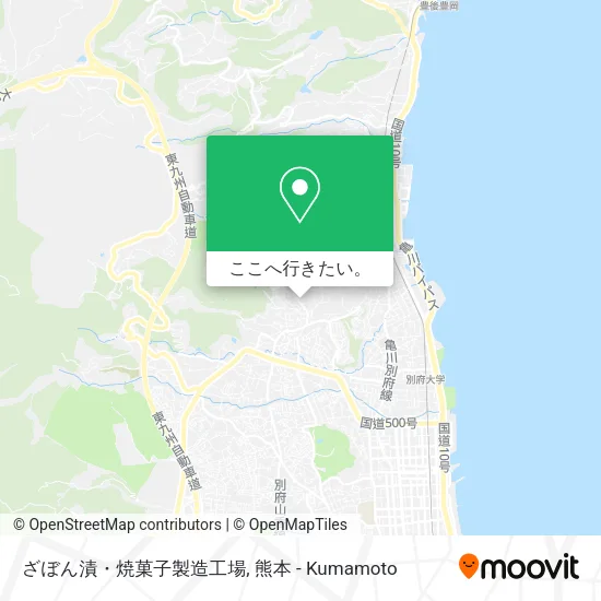 ざぼん漬・焼菓子製造工場地図