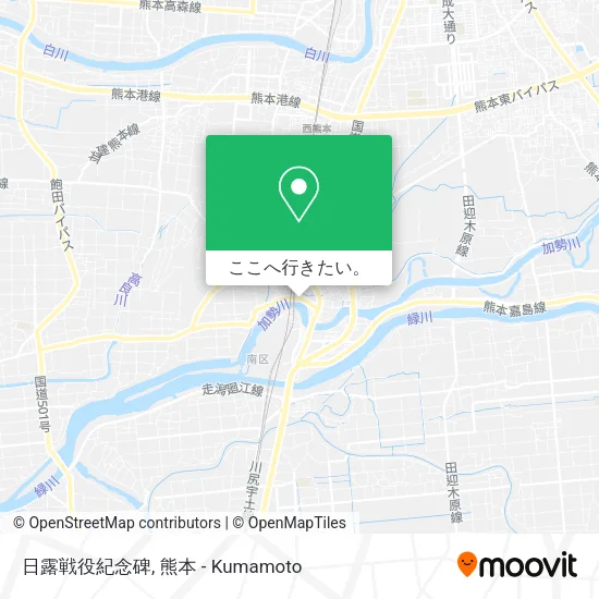 日露戦役紀念碑地図