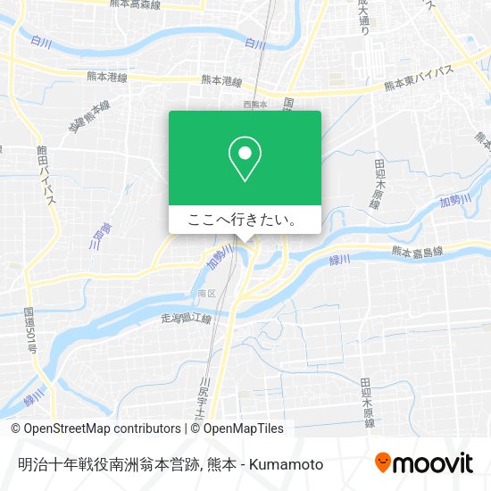 明治十年戦役南洲翁本営跡地図