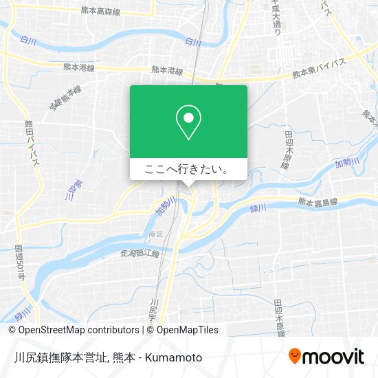 川尻鎮撫隊本営址地図