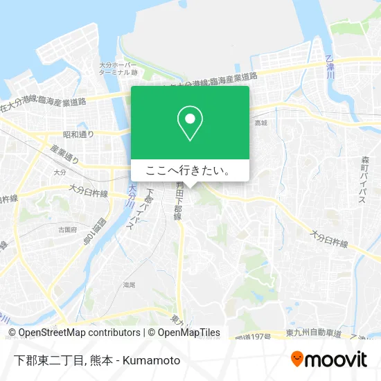 下郡東二丁目地図