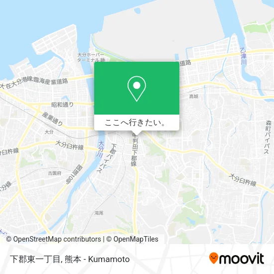 下郡東一丁目地図