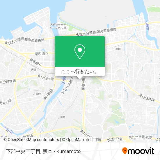 下郡中央二丁目地図