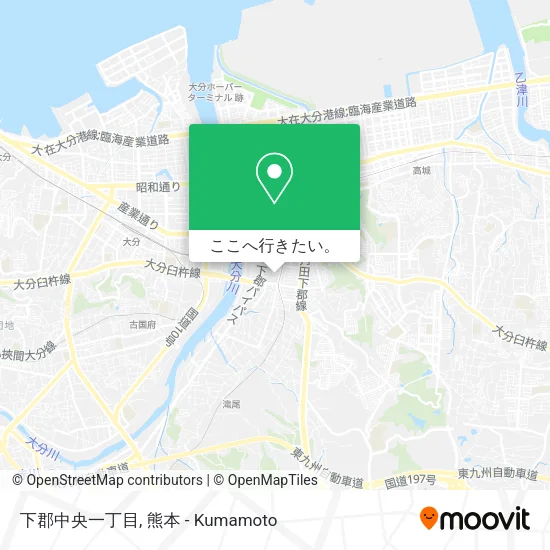 下郡中央一丁目地図