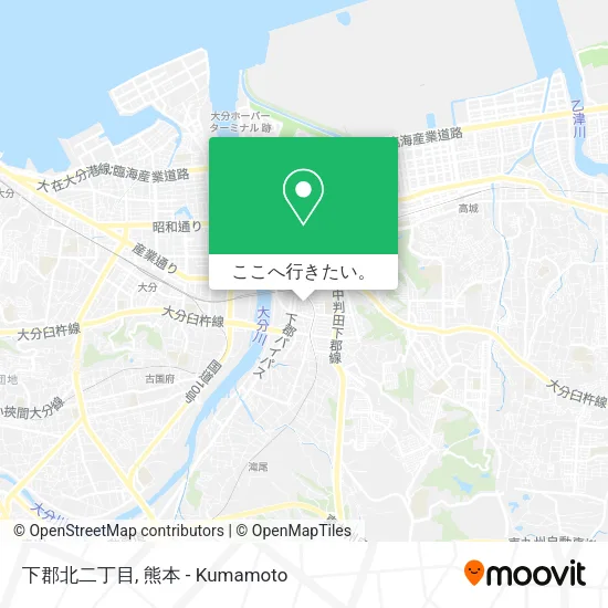 下郡北二丁目地図