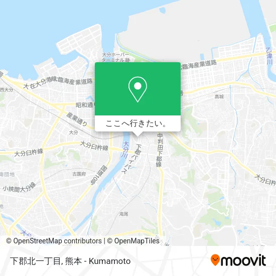 下郡北一丁目地図