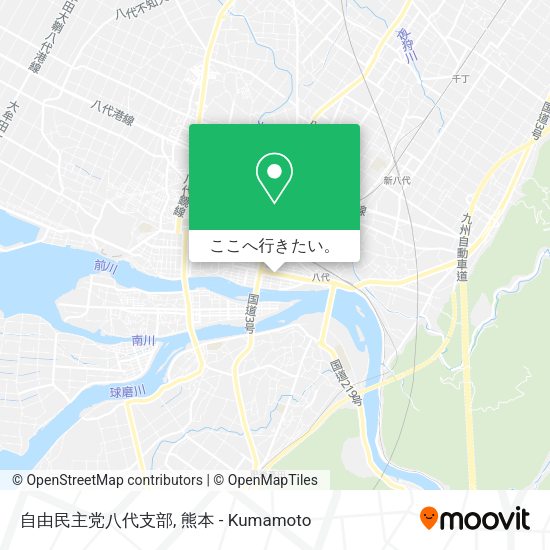 自由民主党八代支部地図