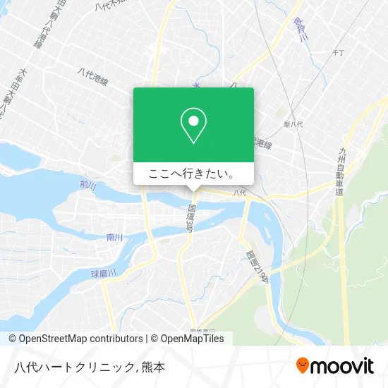 八代ハートクリニック地図