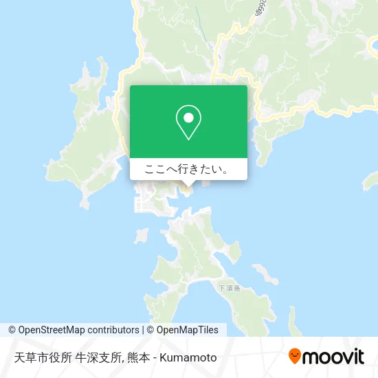 天草市役所 牛深支所地図