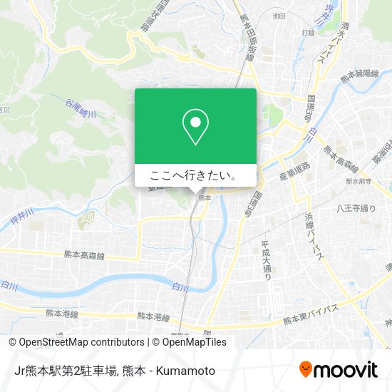 Jr熊本駅第2駐車場地図