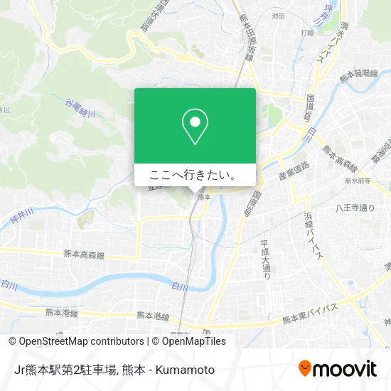 Jr熊本駅第2駐車場地図