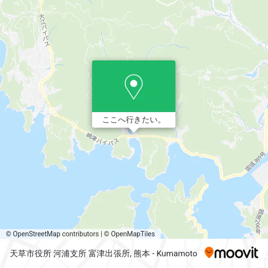 天草市役所 河浦支所 富津出張所地図