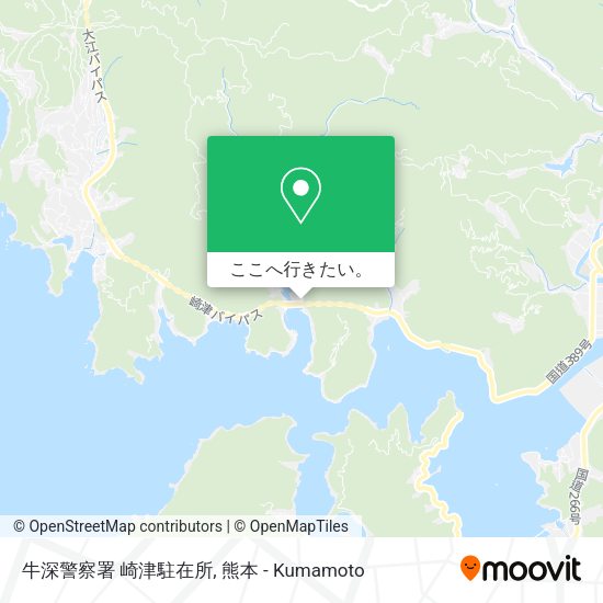 牛深警察署 崎津駐在所地図