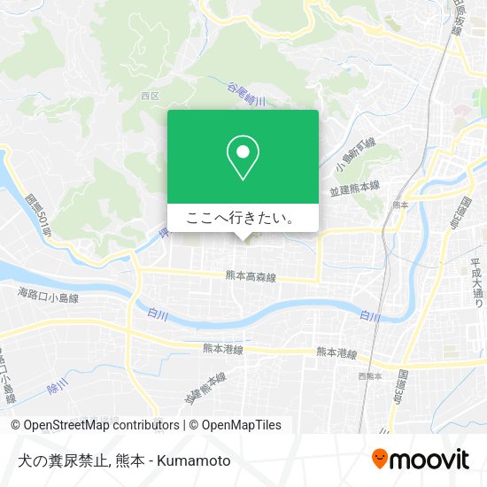 犬の糞尿禁止地図