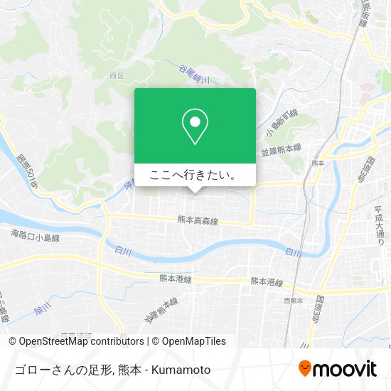 ゴローさんの足形地図